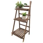 Pflanzentreppe aus Tannenholz, 3 Abstellflächen, 45 x 39 x 99 cm