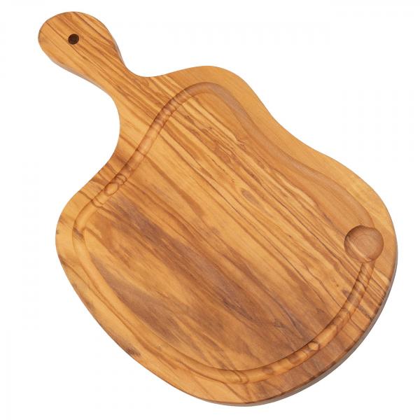 Steak-Brett mit Saftrille, 40 x 24 cm, Olivenholz Steak-Brett mit Saftrille, 40 x 24 cm, Olivenholz