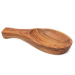 Schale Blattform, Tapasschale, 22 cm, Olivenholz