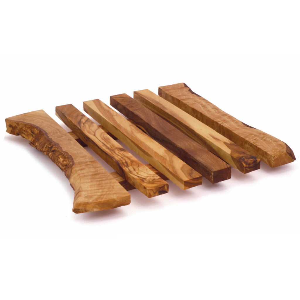 Untersetzer, Topfuntersetzer, quadratisch 20 x 20 x 1,8 cm, Olivenholz Untersetzer, Topfuntersetzer, quadratisch 20 x 20 x 1,8 cm, Olivenholz