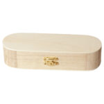 Praktische Stifte-Box aus Holz, natur, 18 x 6 x 4 cm