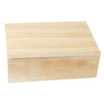 Box für Zucker und zur Aufbewahrung, aus Holz, natur, 19,5 x 13 x 7 cm