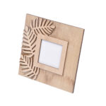 Fotorahmen aus Holz, Dschungel, natur, 14 x 14 cm
