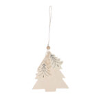 Christbaum-Anhänger aus Holz, mit Schnur zum Aufhängen