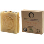 Handgemachte Bio Seife mit Ylang-Ylang, Naturseife ohne Palmöl, Vegan