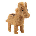 Pflanzkorb Pferd, Pflanztopf aus natürlichem Geflecht, 30 x 13 x 29 cm
