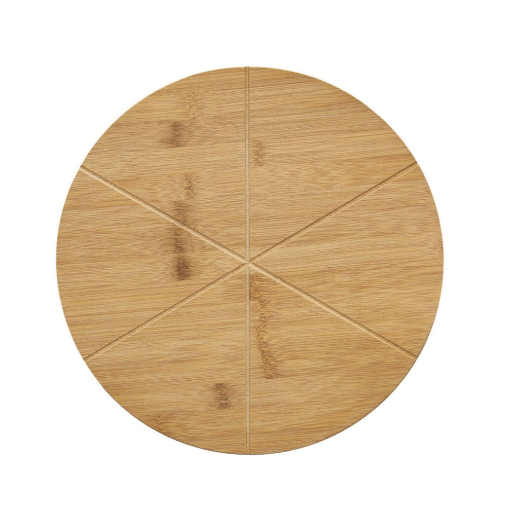 Pizzateller aus Bambus, rund, Pizzabrett, Ø 33 cm Pizzateller aus Bambus, rund, Pizzabrett, Ø 33 cm