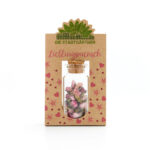 Geschenk Lieblingsmensch Blüten im Glas mit Korkverschluss, Blüten zum Verschenken
