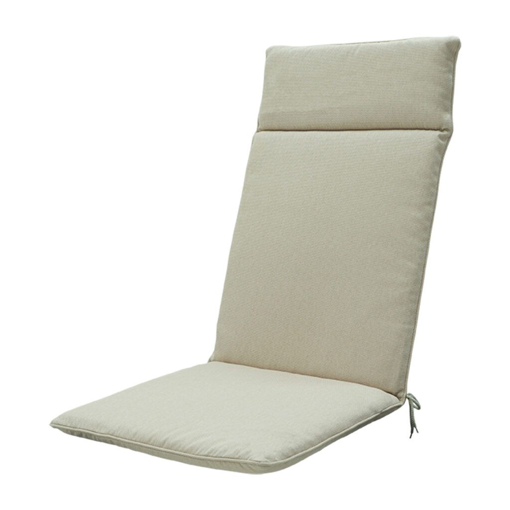 Hochlehner-Auflage, Gartenstuhlkissen wasserabweisend, beige, 120 x 50 cm Hochlehner-Auflage, Gartenstuhlkissen wasserabweisend, beige, 120 x 50 cm