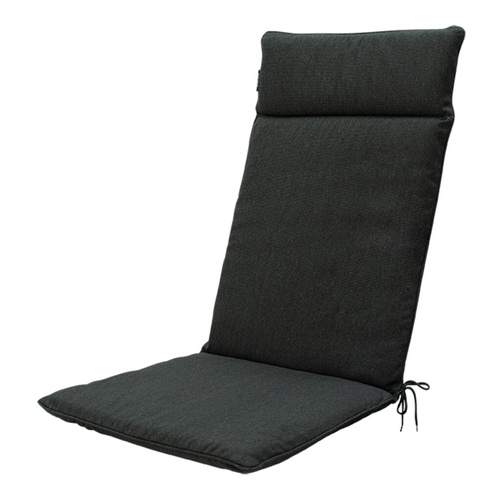Hochlehner-Auflage, Gartenstuhlkissen wasserabweisend, dunkelgrau, 120 x 50 cm Hochlehner-Auflage, Gartenstuhlkissen wasserabweisend, dunkelgrau, 120 x 50 cm