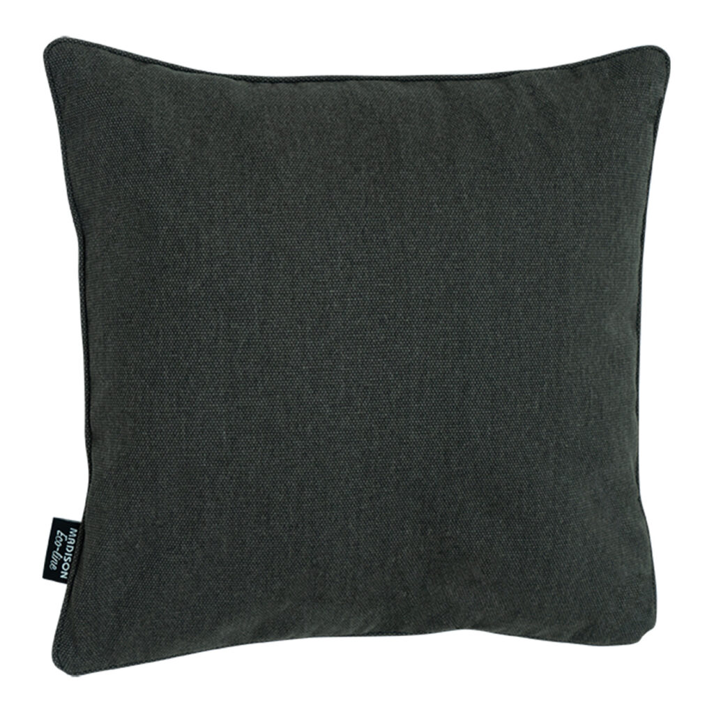 Deko-Kissen wasserabweisend, bequemes Outdoorkissen, dunkelgrau, 50 x 50 x 10 cm Deko-Kissen wasserabweisend, bequemes Outdoorkissen, dunkelgrau, 50 x 50 x 10 cm