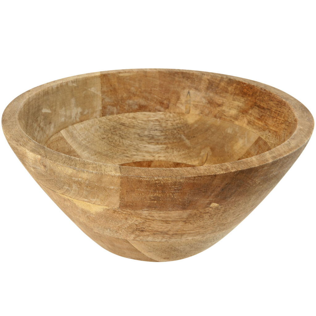 Obst- und Servierschale, Mangoholz, Ø 25 x H 10 cm Obst- und Servierschale, Mangoholz, Ø 25 x H 10 cm