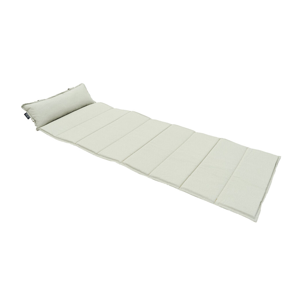 Strandmatte mit Kissen, Liegeauflage faltbar, sandfarben, 180 x 68 cm Strandmatte mit Kissen, Liegeauflage faltbar, sandfarben, 180 x 68 cm