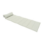 Strandmatte mit Kissen, Liegeauflage faltbar, sandfarben, 180 x 68 cm