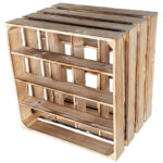 Weinregal aus Holz, Weinkiste, 40 x 30 x 40 cm