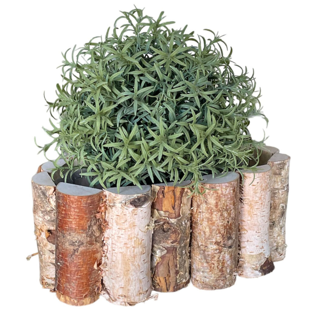 Pflanztopf aus Birkenholz, oval, 23,5 x 13,5 x 10 cm Pflanztopf aus Birkenholz, oval, 23,5 x 13,5 x 10 cm