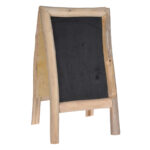 Schreibtafel mit Teakholz-Rahmen, Grosse Kreidetafel klappbar, 40 x 70 cm