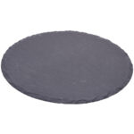 Dekotablett, Serviertablett, Schieferplatte, Ø 20 cm