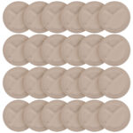 Teller rund aus Zuckerrohr 24er-Set, Teller biologisch abbaubar, 23 x 23 cm