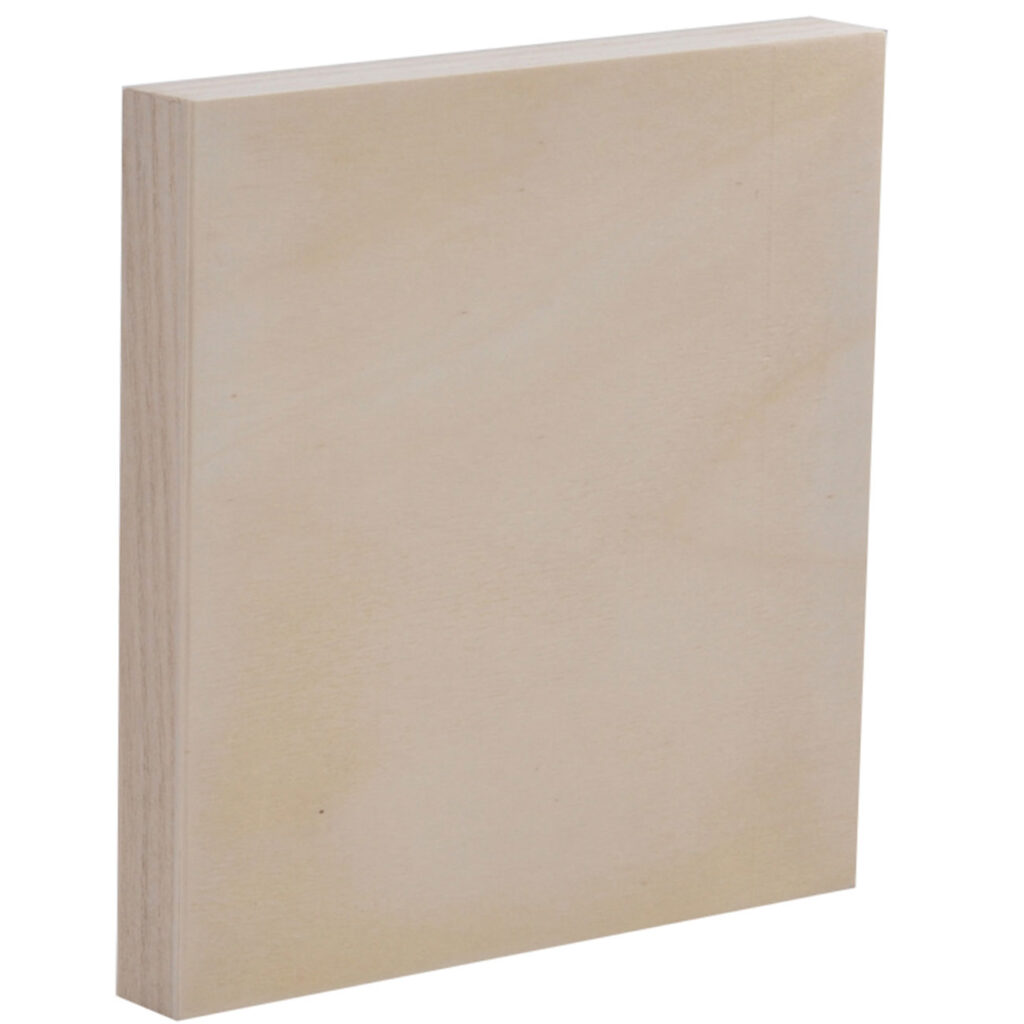 Malplatte aus Holz, Leinwandbrett, 20 x 20 x 2,5 cm Malplatte aus Holz, Leinwandbrett, 20 x 20 x 2,5 cm