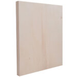 Malplatte aus Holz, Leinwandbrett, 18 x 24 x 2,5 cm