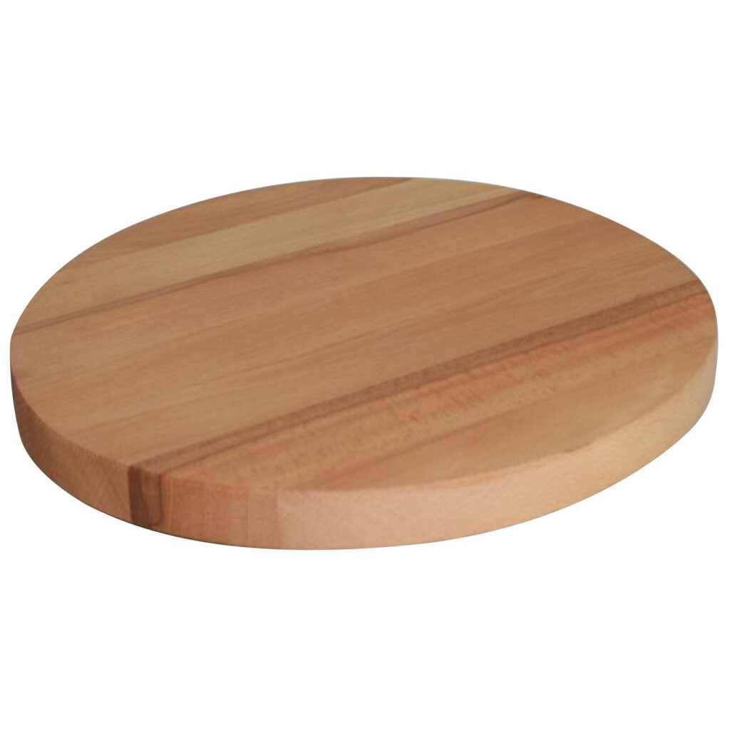 Drehbares Servierbrett aus Buchenholz, Ø 35 cm