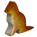 Holztier Katze, handgefertigt, 6 x 7 x 2 cm