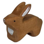 Holztier Hase handgefertigt, 5,5 x 4 x 2 cm