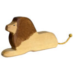 Holztier Löwe, handgefertigt, 16 x 9 x 3 cm