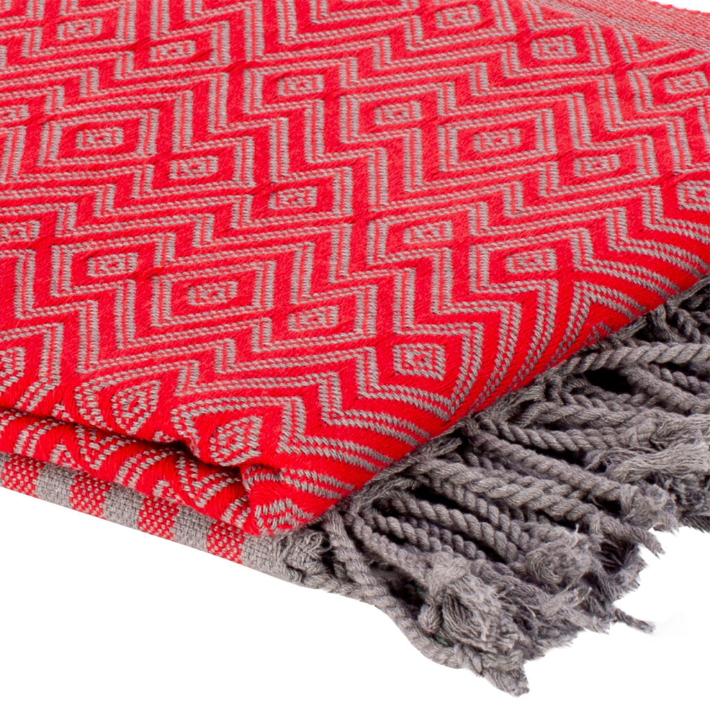 Hamamtuch aus reiner Baumwolle, handgefertigt, rot, 190 x 90 cm Hamamtuch aus reiner Baumwolle, handgefertigt, rot, 190 x 90 cm