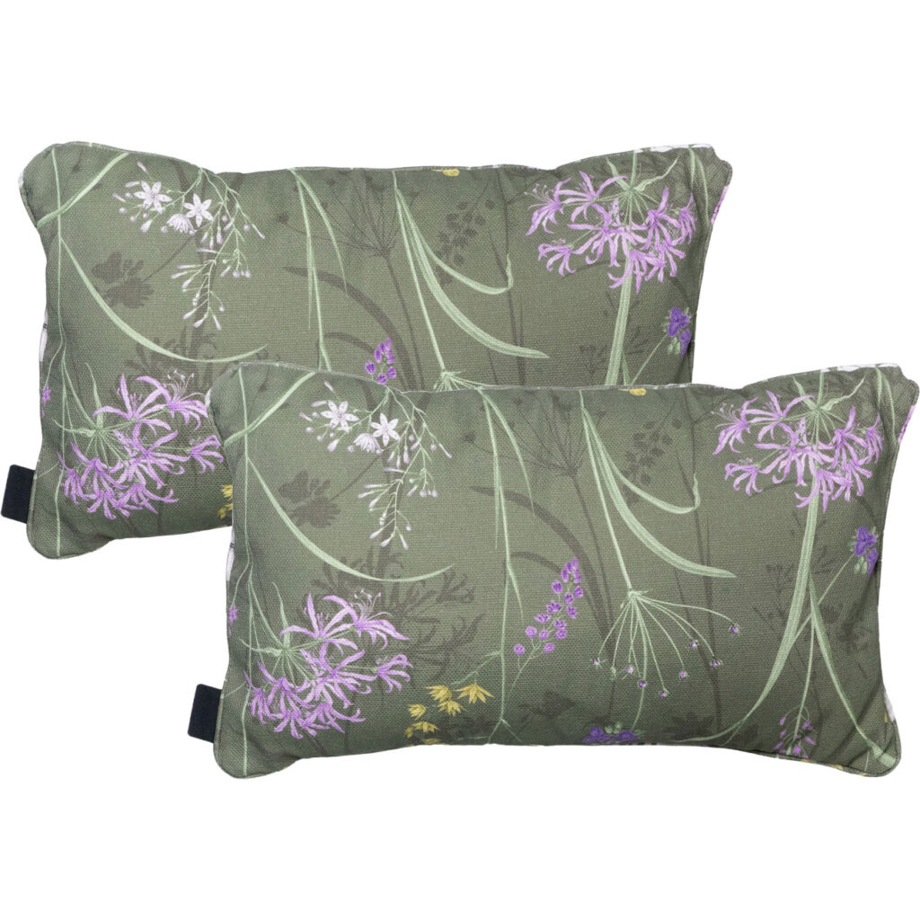 2er-Set Deko-Kissen Outdoor, Blumenmuster grün, 30 x 50 x 10 cm 2er-Set Deko-Kissen Outdoor, Blumenmuster grün, 30 x 50 x 10 cm