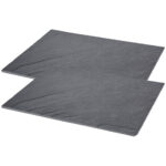 2er-Set Platzset, Schieferplatte, L 40 x B 30 cm