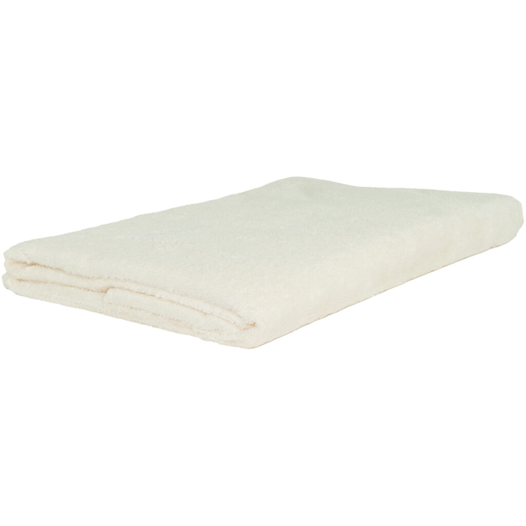 Badetuch aus 70% Holzfasern, 100 x 150 cm, Elfenbein-farben Badetuch aus 70% Holzfasern, 100 x 150 cm, Elfenbein-farben