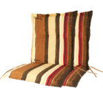 2er-Set Niederlehner-Auflage Lanzarote, Streifen, Baumwolle & Polyester, 105 x 50 cm