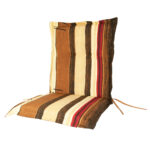 Niederlehner-Auflage Lanzarote, Streifen, Baumwolle & Polyester, 105 x 50 cm