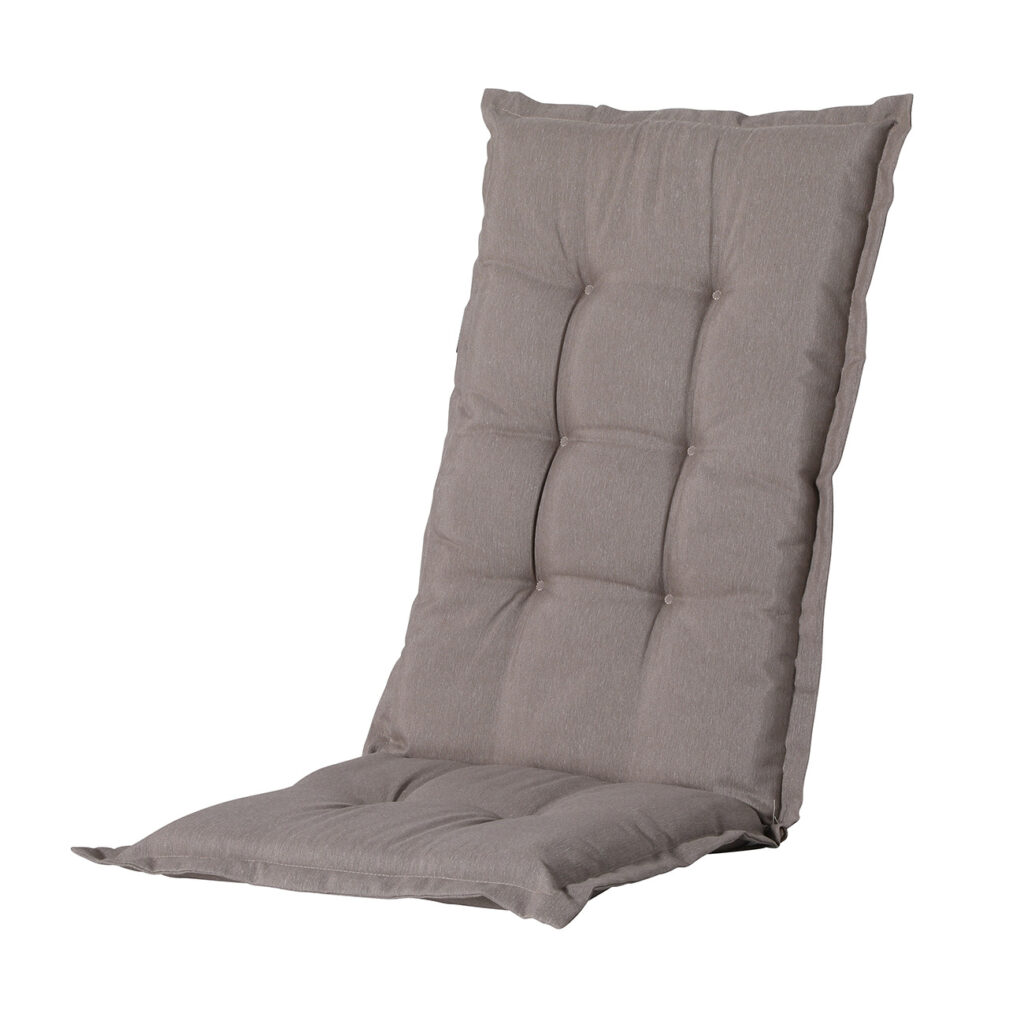 Hochlehner-Auflage, weiches und komfortables Gartenstuhlkissen, taupe, 123 x 50 cm Hochlehner-Auflage, weiches und komfortables Gartenstuhlkissen, taupe, 123 x 50 cm