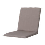 Niederlehner-Auflage, weiches und komfortables Gartenstuhlkissen, taupe, 97 x 49 cm