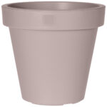 Blumentopf rund, braun-grau, Pflanztopf aus 100% recyclebaren Kunststoff, Ø 30 cm