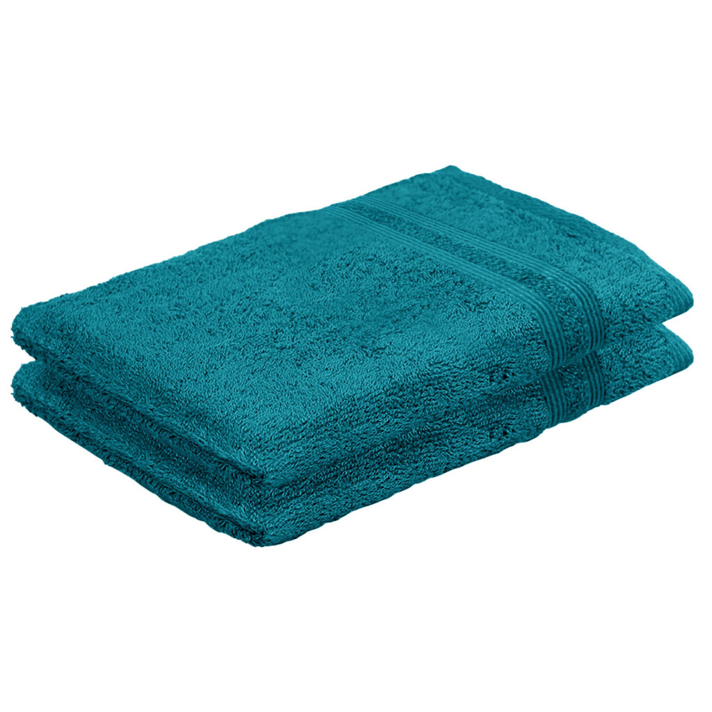 2er-Set Waschhandschuhe Casativo aus 100% Baumwolle, Waschlappen mit Schlaufe, petrol 2er-Set Waschhandschuhe Casativo aus 100% Baumwolle, Waschlappen mit Schlaufe, petrol