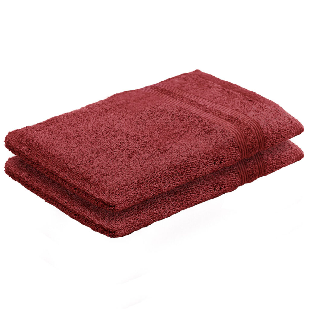 2er-Set Waschhandschuhe Casativo aus 100% Baumwolle, Waschlappen mit Schlaufe, bordeaux 2er-Set Waschhandschuhe Casativo aus 100% Baumwolle, Waschlappen mit Schlaufe, bordeaux