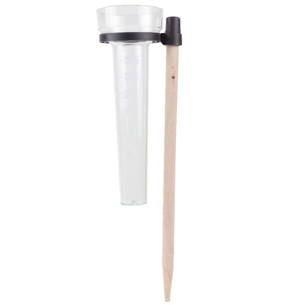 Regenmesser mit Erdspiess, Niederschlagsmesser, Ø 8 cm Regenmesser mit Erdspiess, Niederschlagsmesser, Ø 8 cm