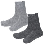 Wollsocken, 2 Paar, grau, 39-42