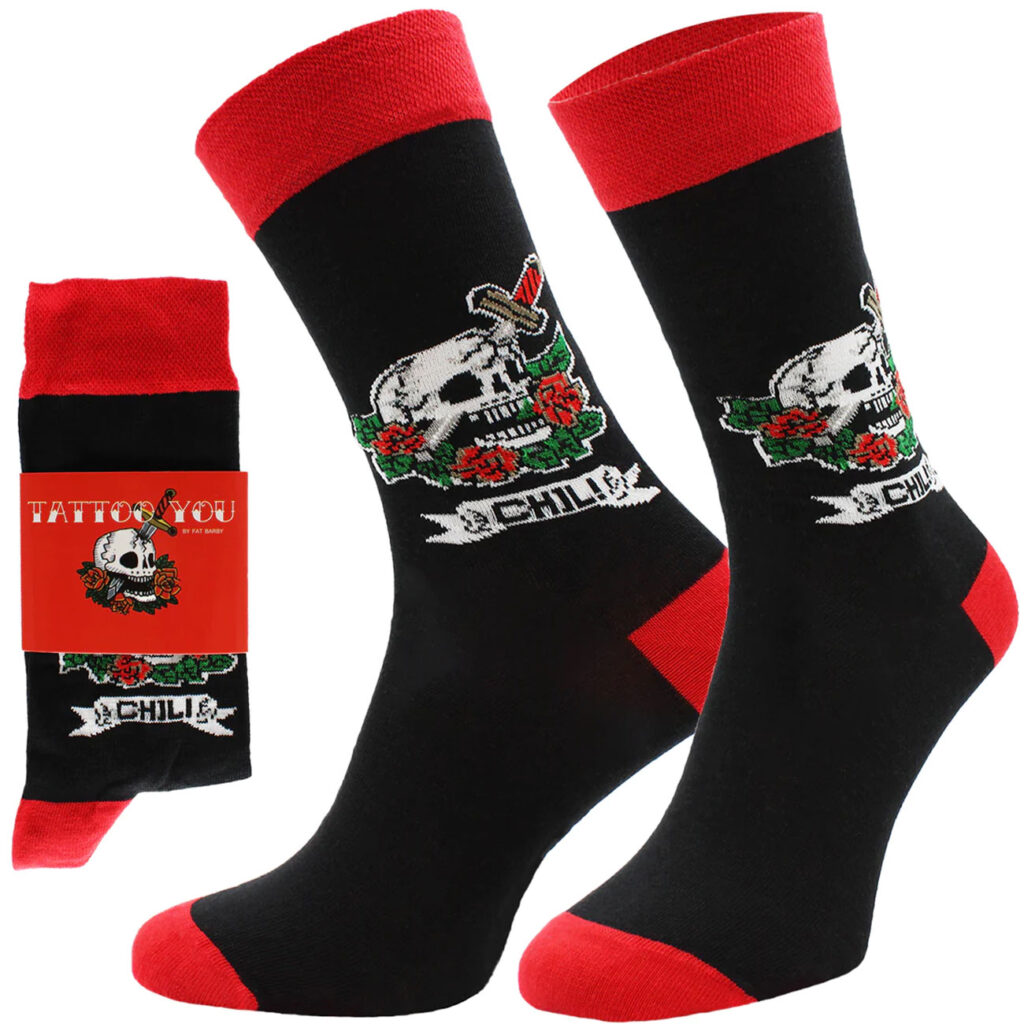 Freizeitsocken Tattoo, 1 Paar, 36-40