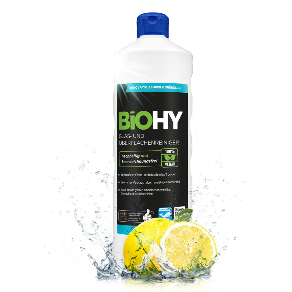 Glasreiniger, 100% vegan, nachhaltig und kennzeichnungsfrei, 1 Liter Glasreiniger, 100% vegan, nachhaltig und kennzeichnungsfrei, 1 Liter