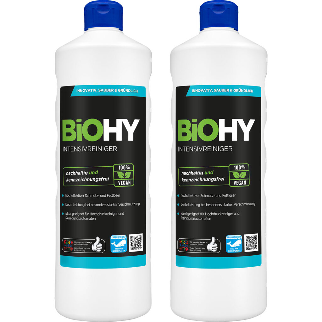 2er-Set Intensivreiniger, 100% vegan, nachhaltig und kennzeichnungsfrei, 1 Liter 2er-Set Intensivreiniger, 100% vegan, nachhaltig und kennzeichnungsfrei, 1 Liter