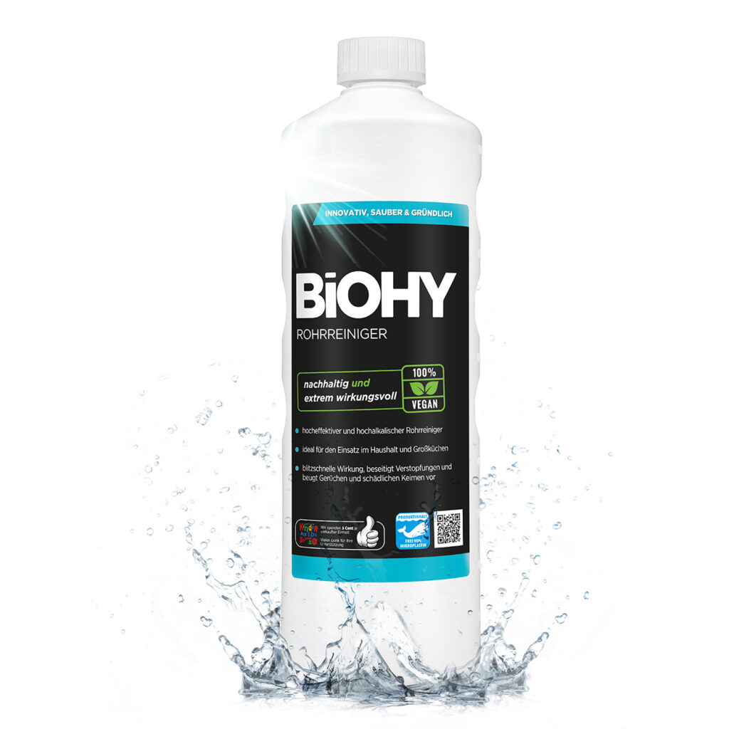 Abflussreiniger, 100% vegan, nachhaltig, 1 Liter