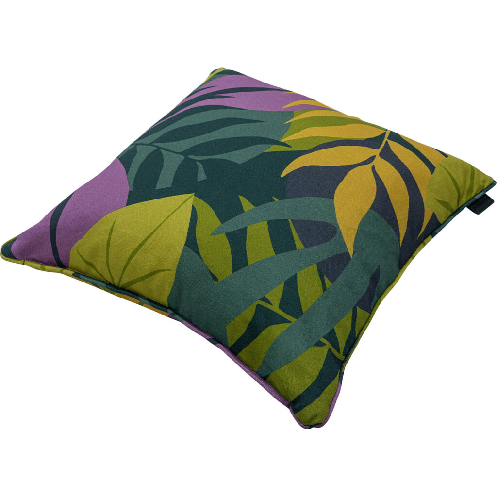 Deko-Kissen Blätterdesign grün, 50 x 50 cm