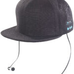 Snapback-Cap mit integriertem Headset, Bluetooth 4.1, schwarz