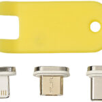 Magnet-Adapter-Set mit Micro-USB-/Lightning-/Typ-C-Stecker für LDK-100