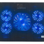 Notebook-Kühler bis 43,2 cm (17″), 5 Ventilatoren, 1.800 U/min, 2x USB